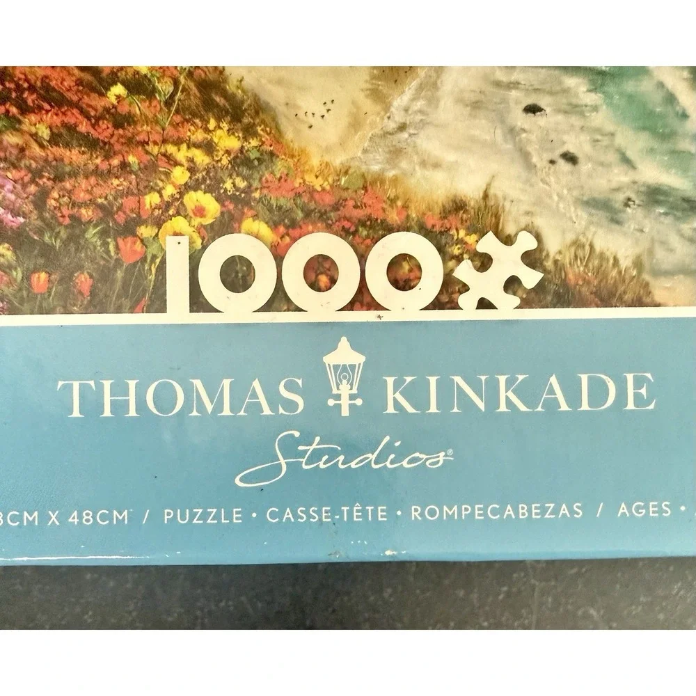 Thomas Kinkade Studios Big Sur Ceaco 1000 Piece Puzzle w/Poster